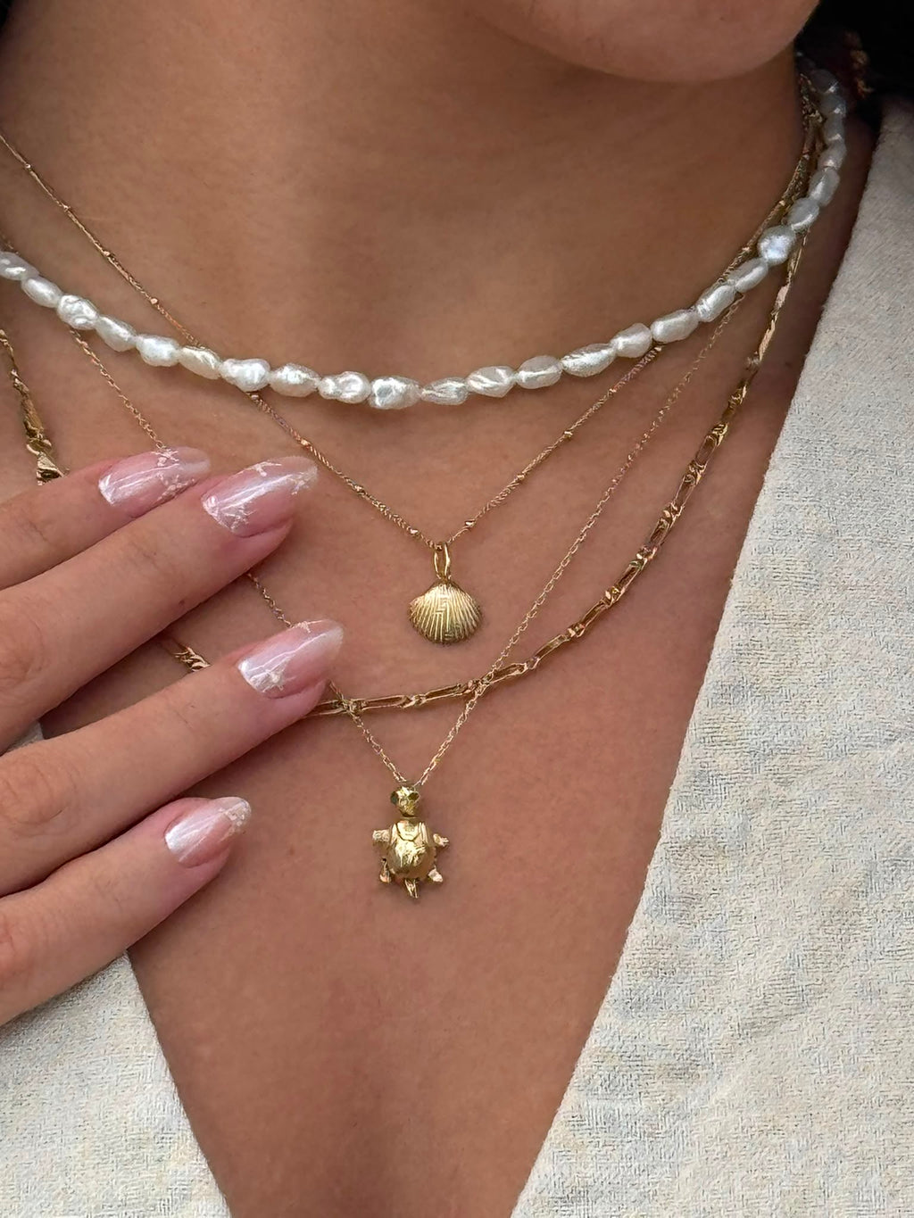 Aware Keshi Pearl Necklace