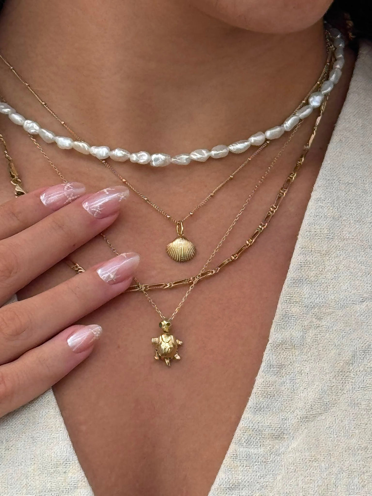Aware Keshi Pearl Necklace