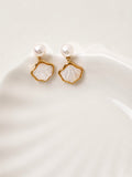 Freshwater Pearl Mother of Pearl Earrings - AwarePearl 3