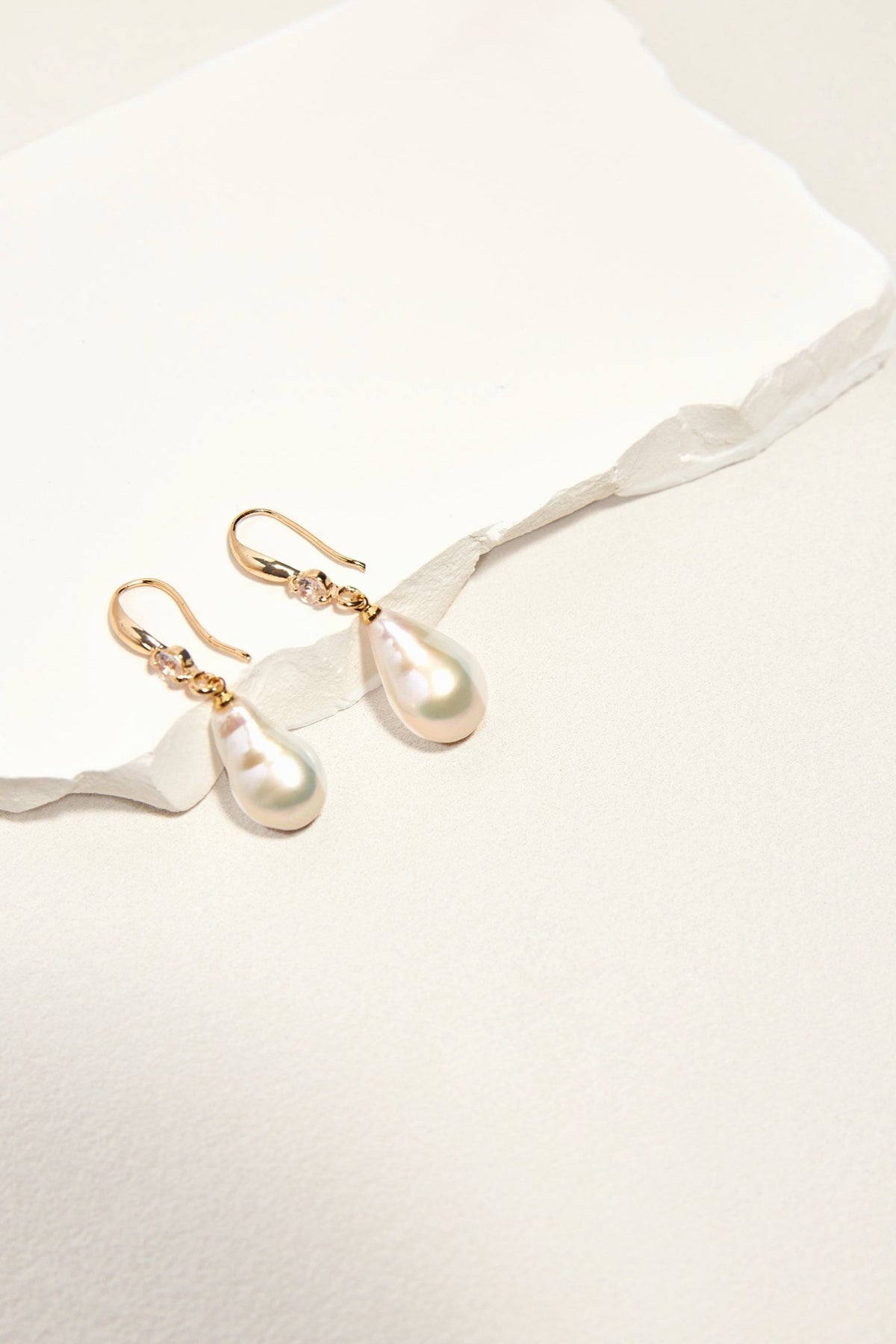 Baroque Pearl Drop Earrings - AwarePearl 10