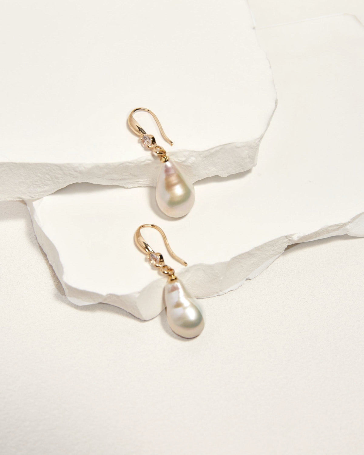 Baroque Pearl Drop Earrings - AwarePearl 5