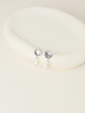 Baroque Pearl Drop Earrings – Silver