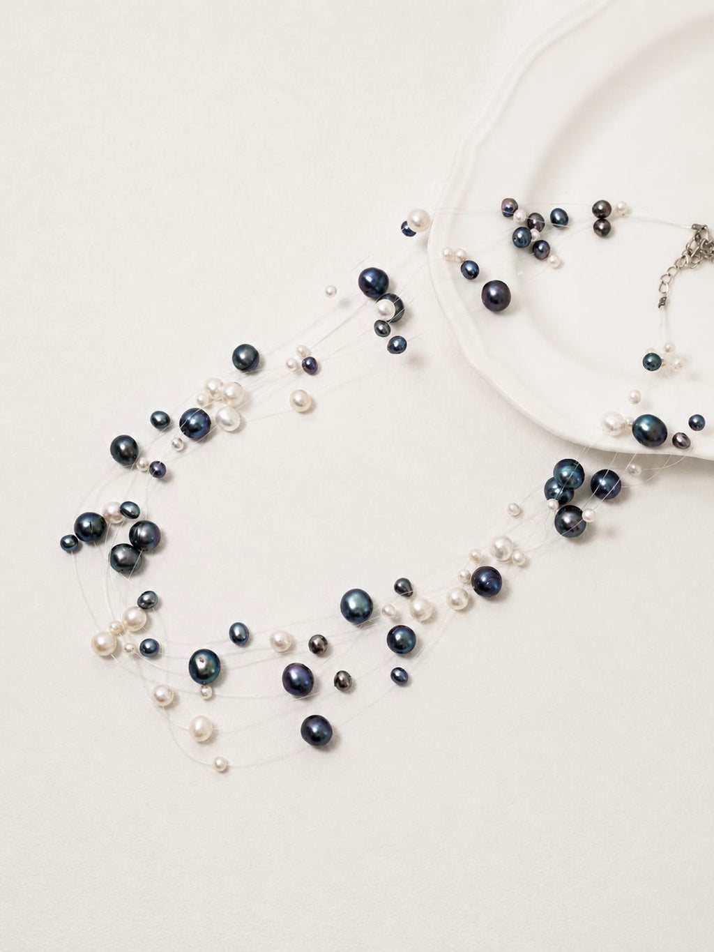 Floating Freshwater Pearl Necklace - AwarePearl 7