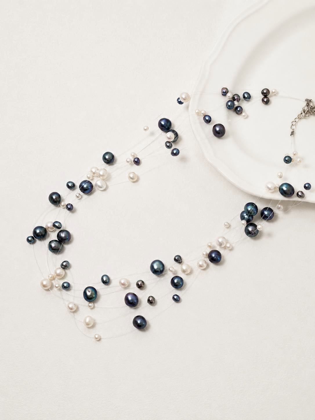 Floating Freshwater Pearl Necklace - AwarePearl 7