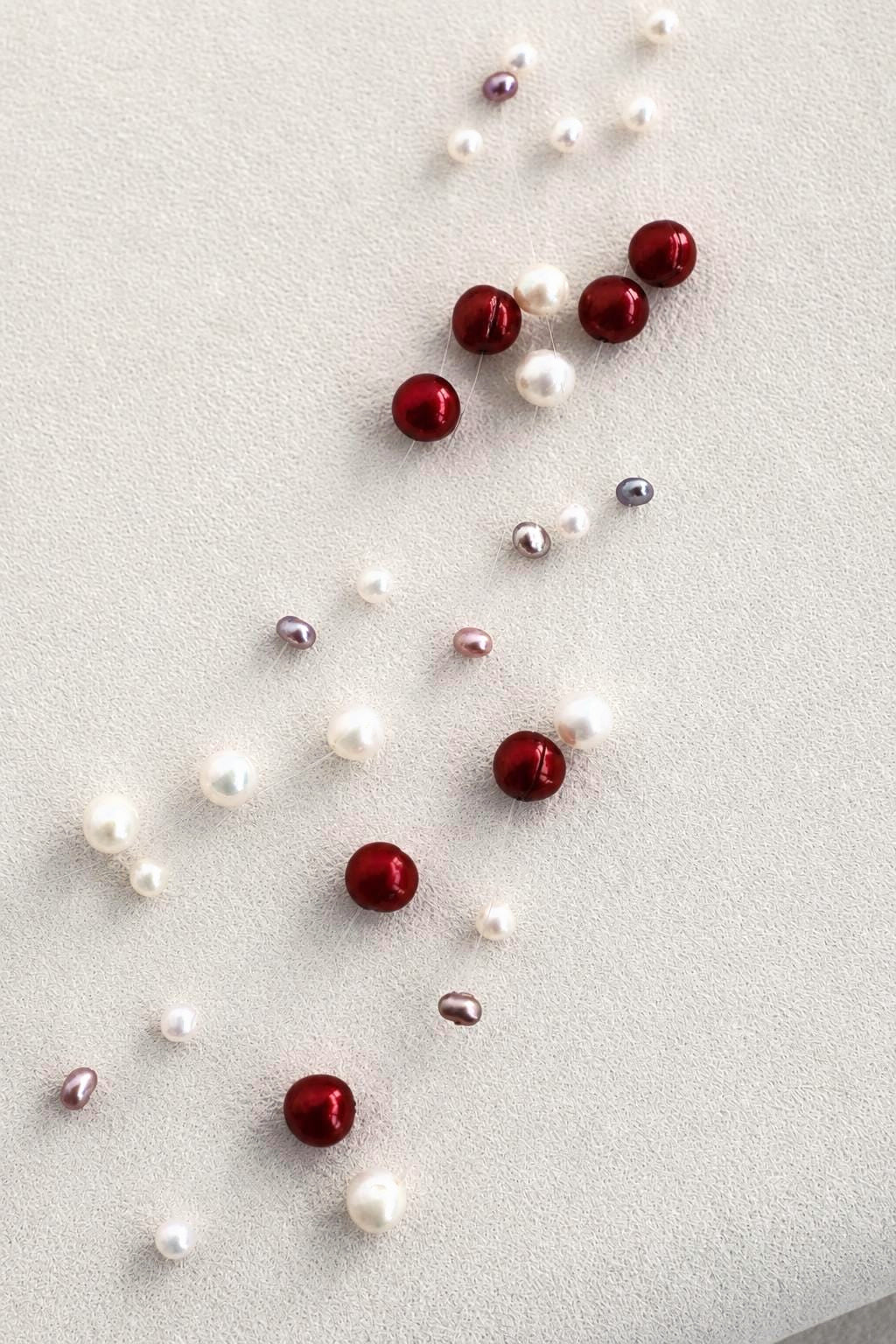 Floating Freshwater Pearl Necklace - AwarePearl 5