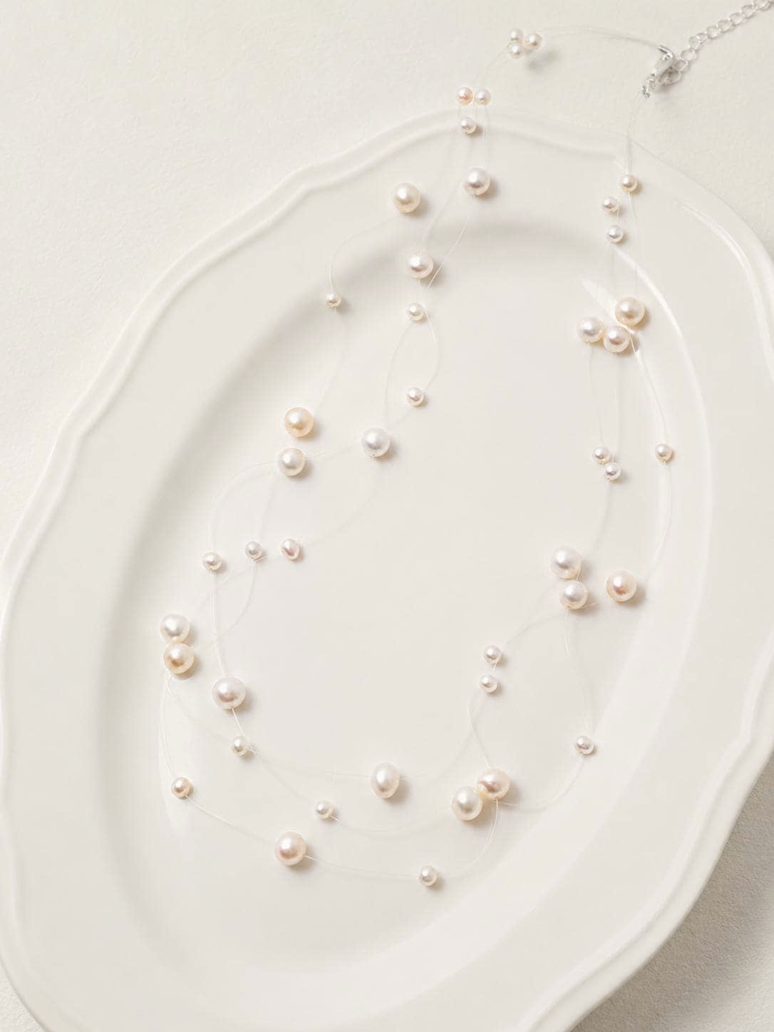 Floating Freshwater Pearl Necklace - AwarePearl 5