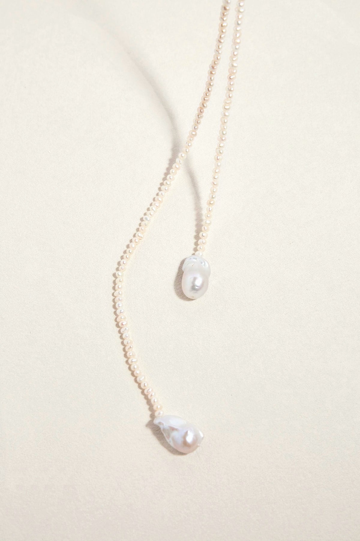 Freshwater Pearl Lariat Wrap Necklace - AwarePearl 6