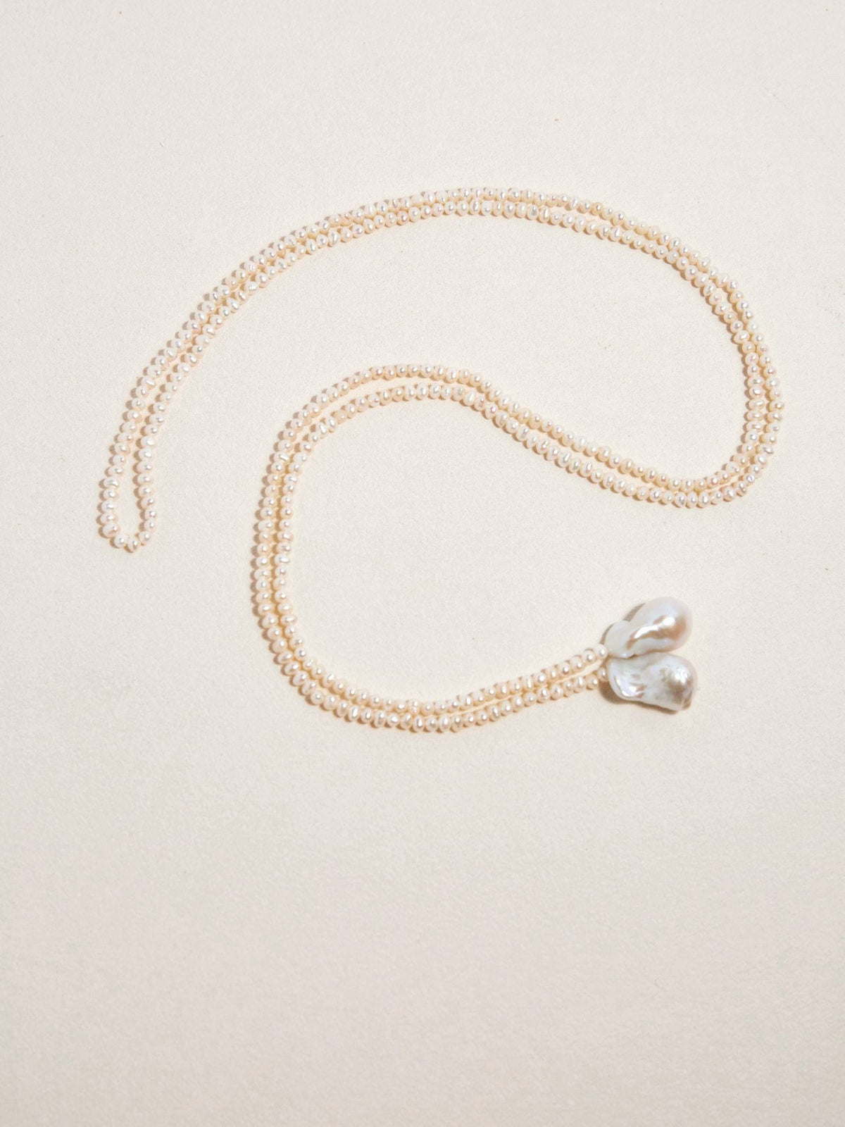 Freshwater Pearl Lariat Wrap Necklace - AwarePearl 5