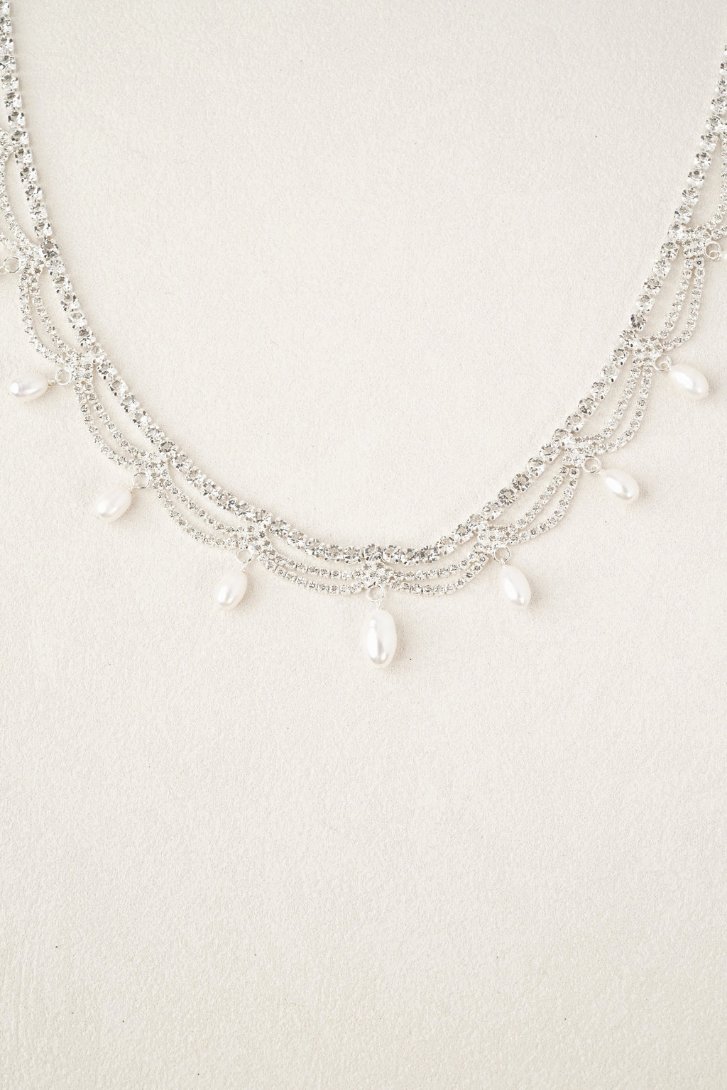 Ripple Crystal Perlen-Choker