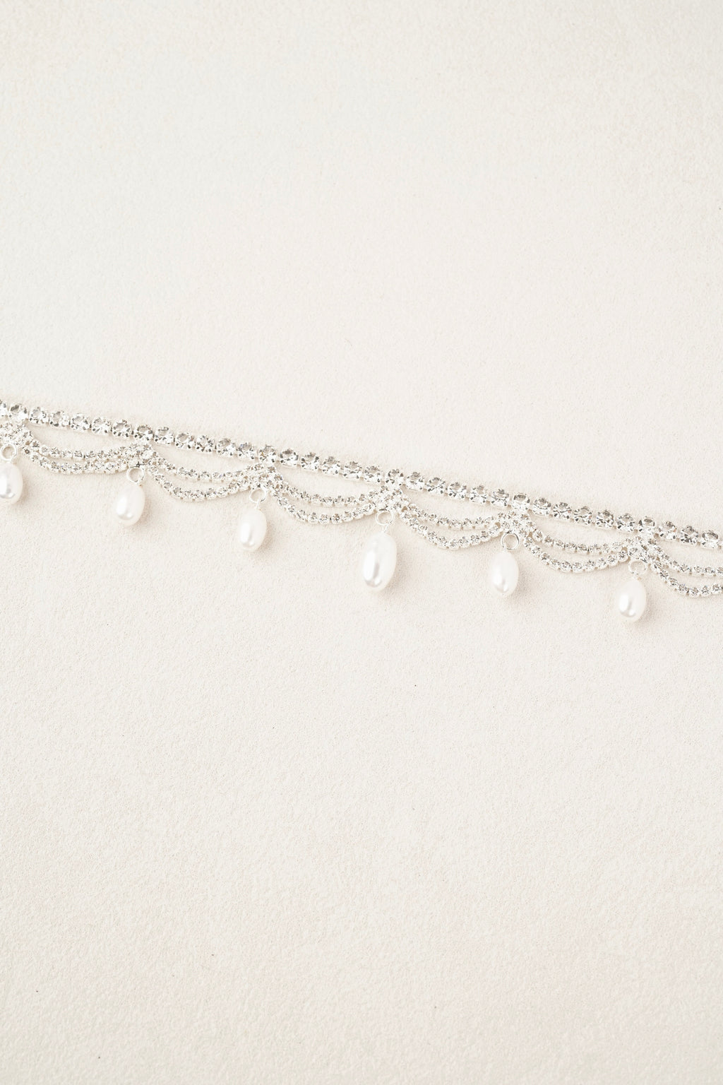 Ripple Crystal Perlen-Choker