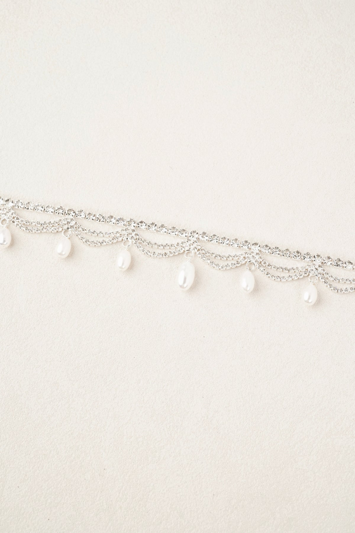 Ripple Crystal Perlen-Choker