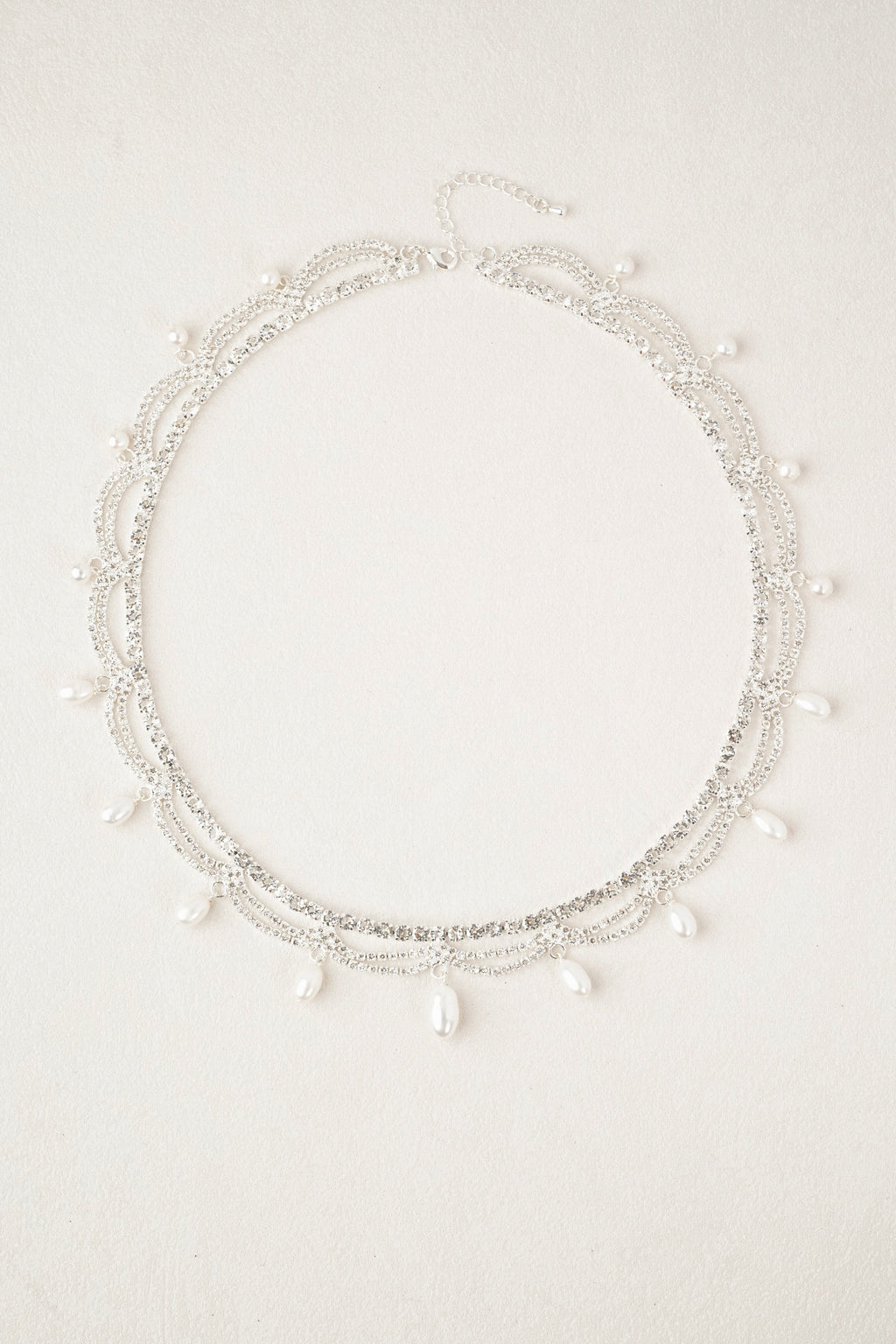 Ripple Crystal Perlen-Choker