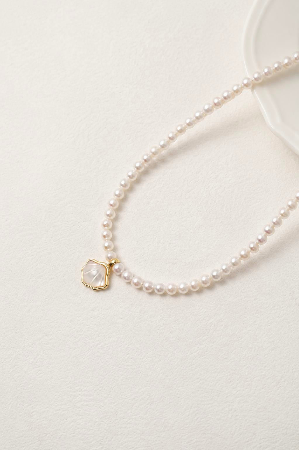 Freshwater Pearl Shell Necklace - AwarePearl 3