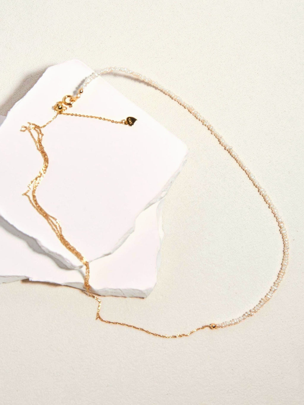 Layered Gold Chain Pearl Choker - AwarePearl 7