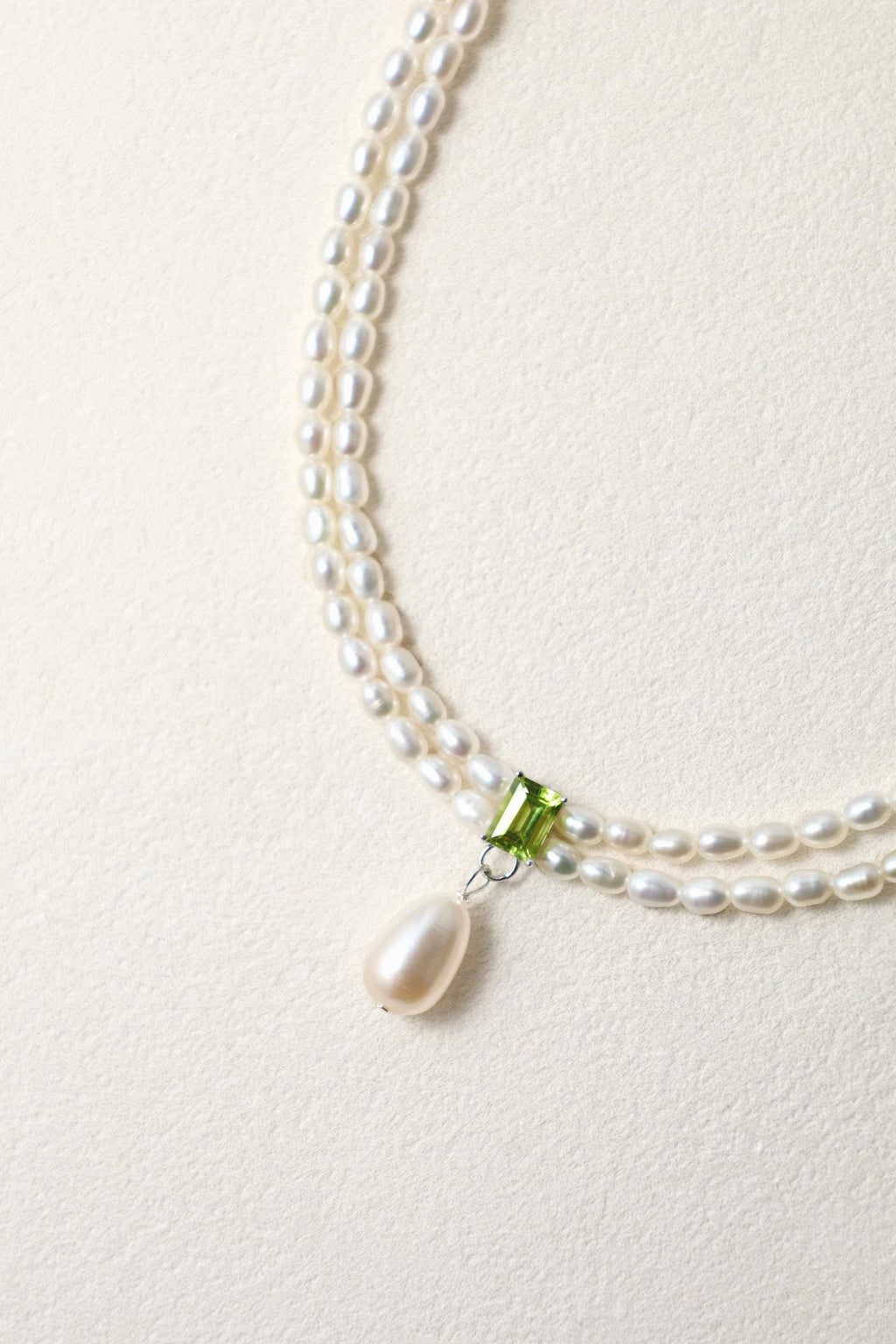 Peridot Pearl Necklace - AwarePearl 8