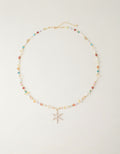 Autumn Frost Crystal Pearl Necklace