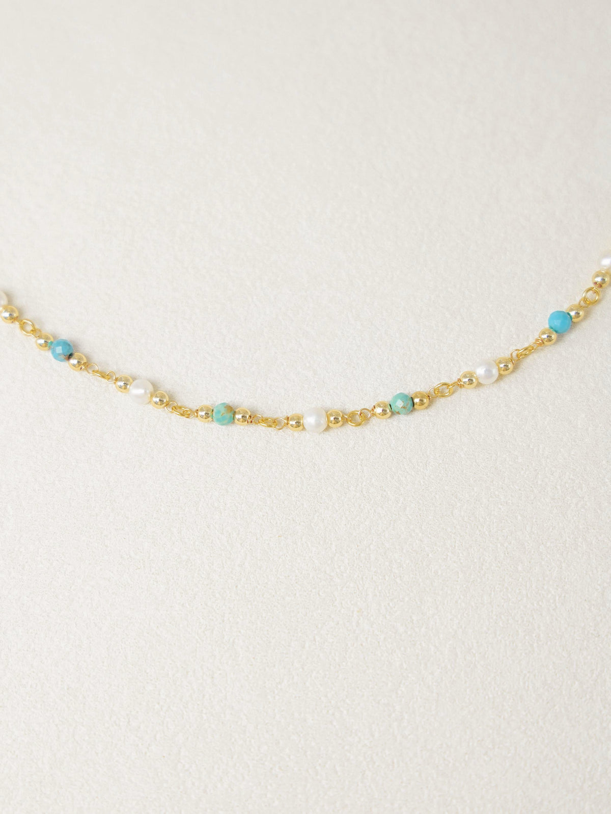 Turquoise & Freshwater Pearl Necklace