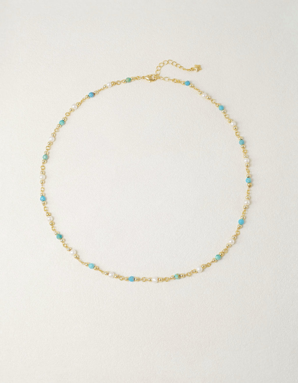 Turquoise & Freshwater Pearl Necklace