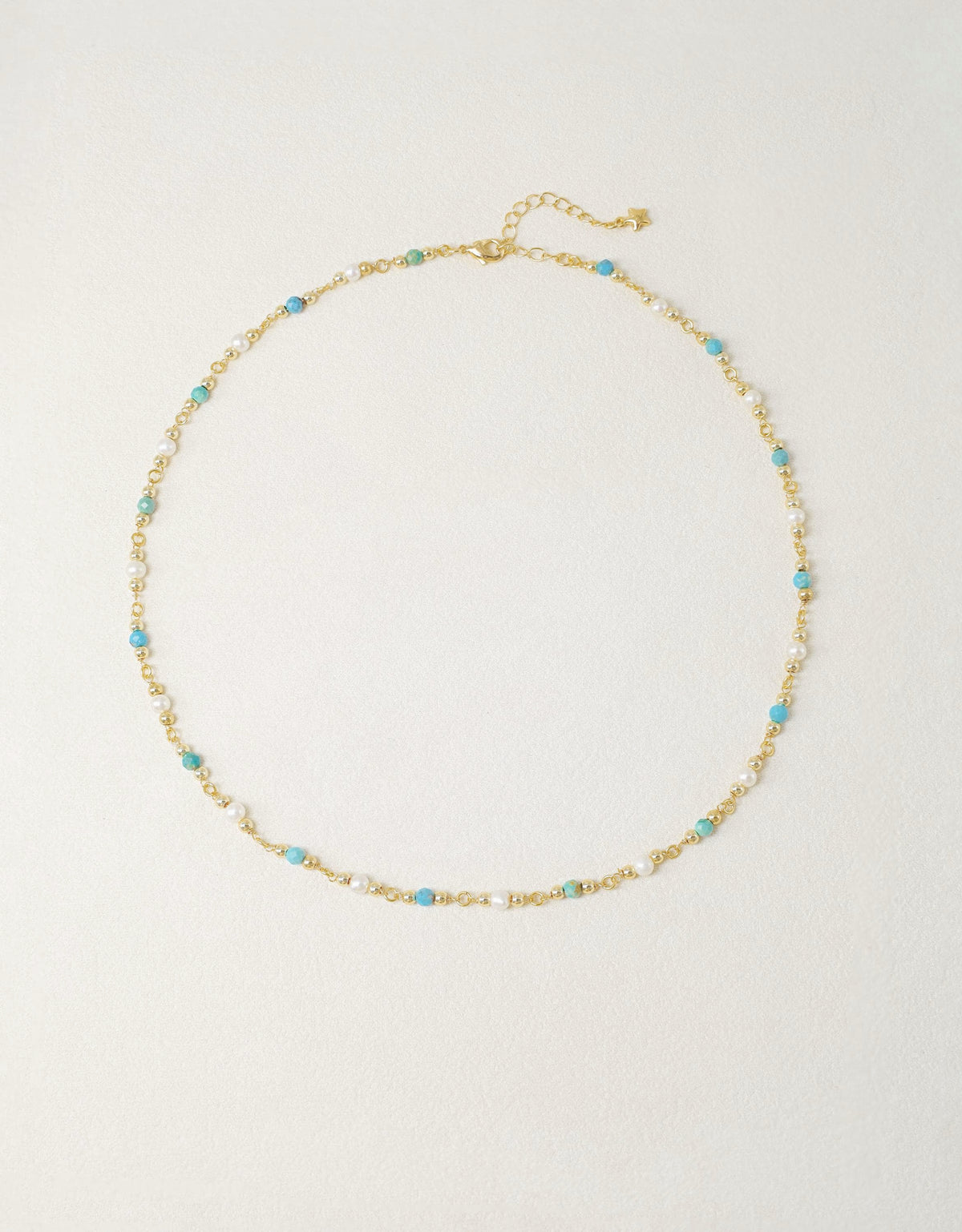 Turquoise & Freshwater Pearl Necklace