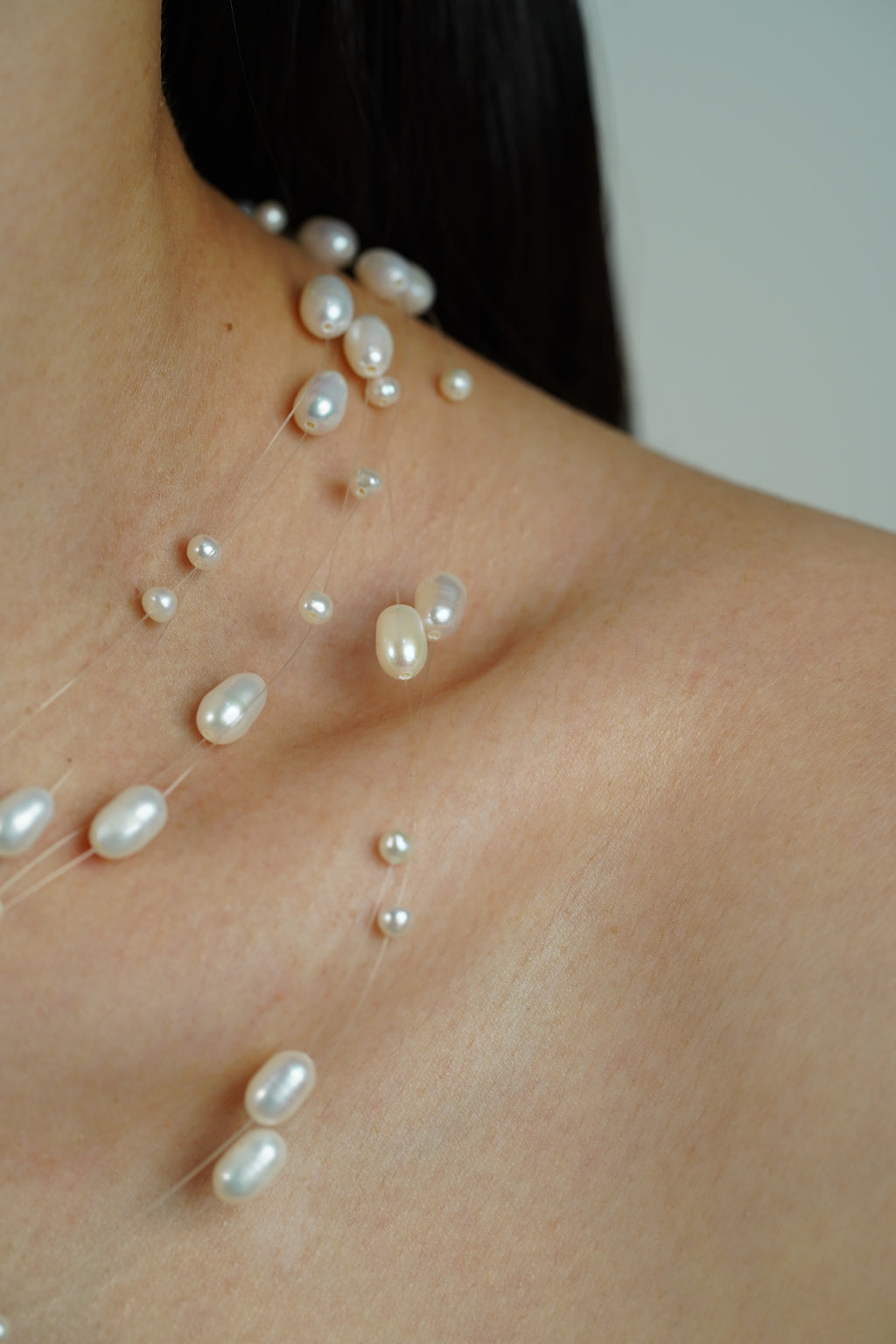 6-Layer Stardust Floating Pearl Necklace