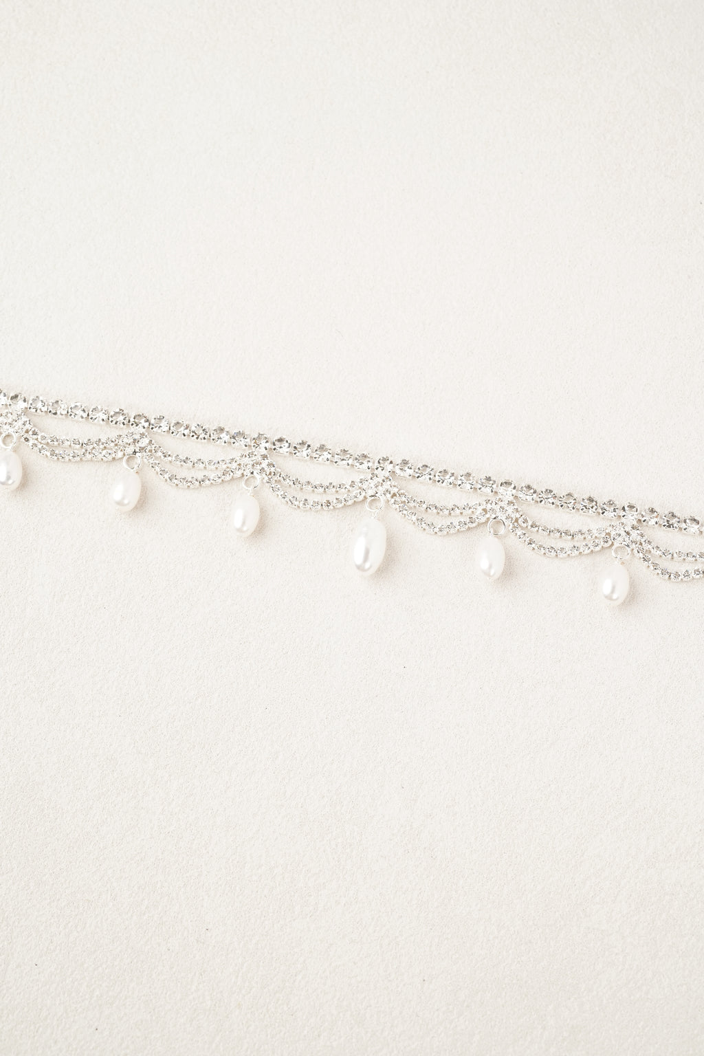 Ripple Crystal Pearl Choker