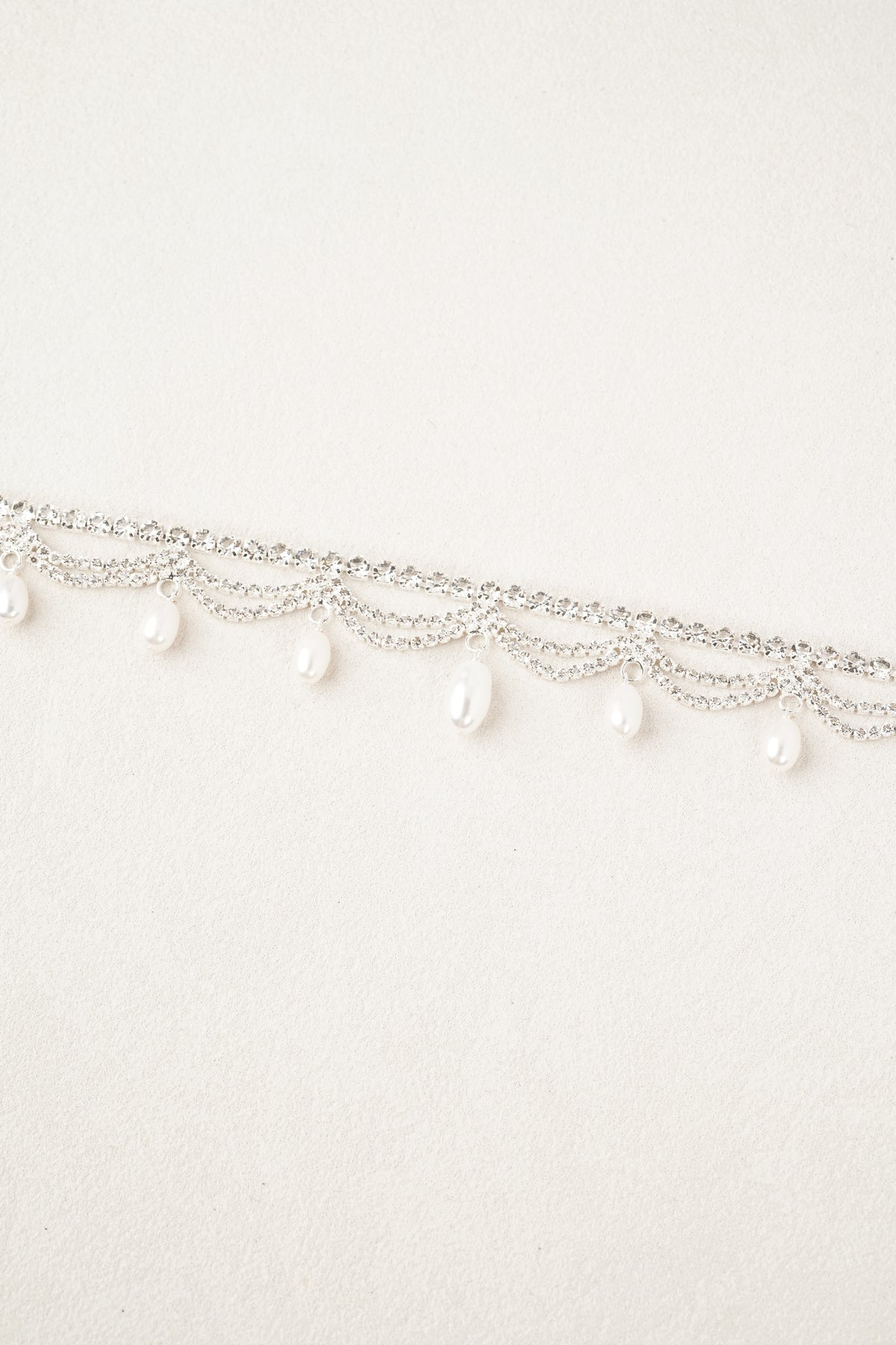 Ripple Crystal Pearl Choker
