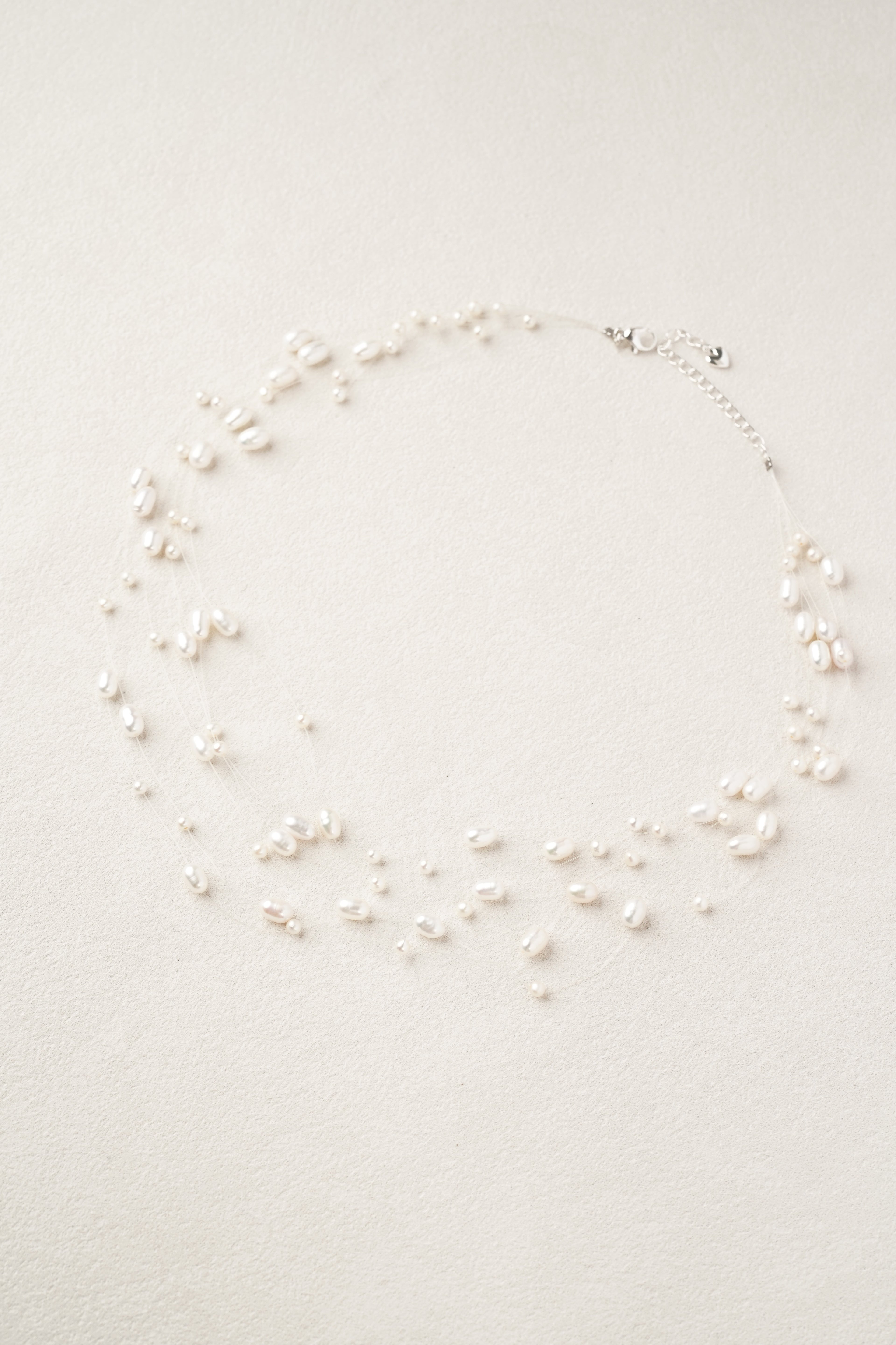 6-Layer Stardust Floating Pearl Necklace