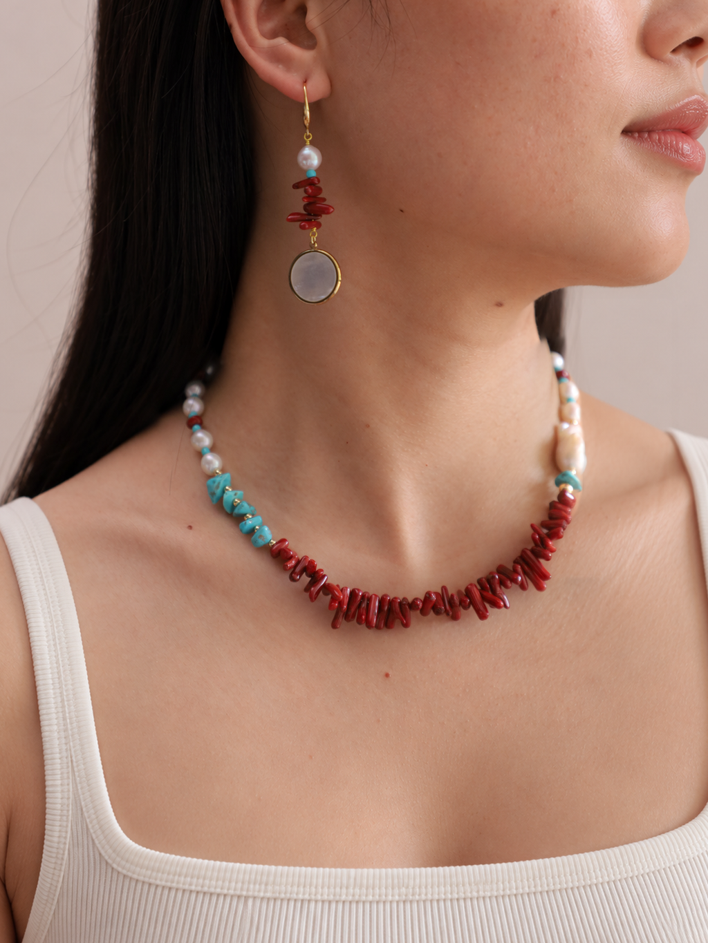Scarlet Orbit Earrings