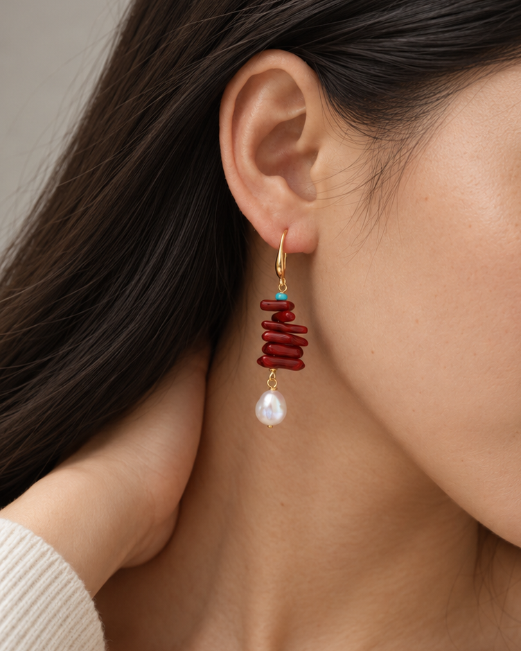 Scarlet Tide Earrings