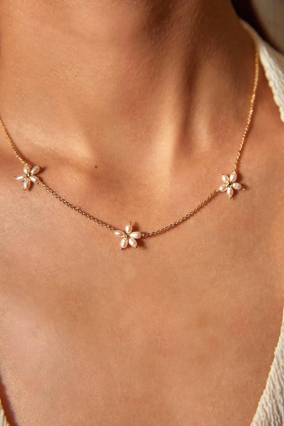 Pearl Flower Necklace - AwarePearl 7