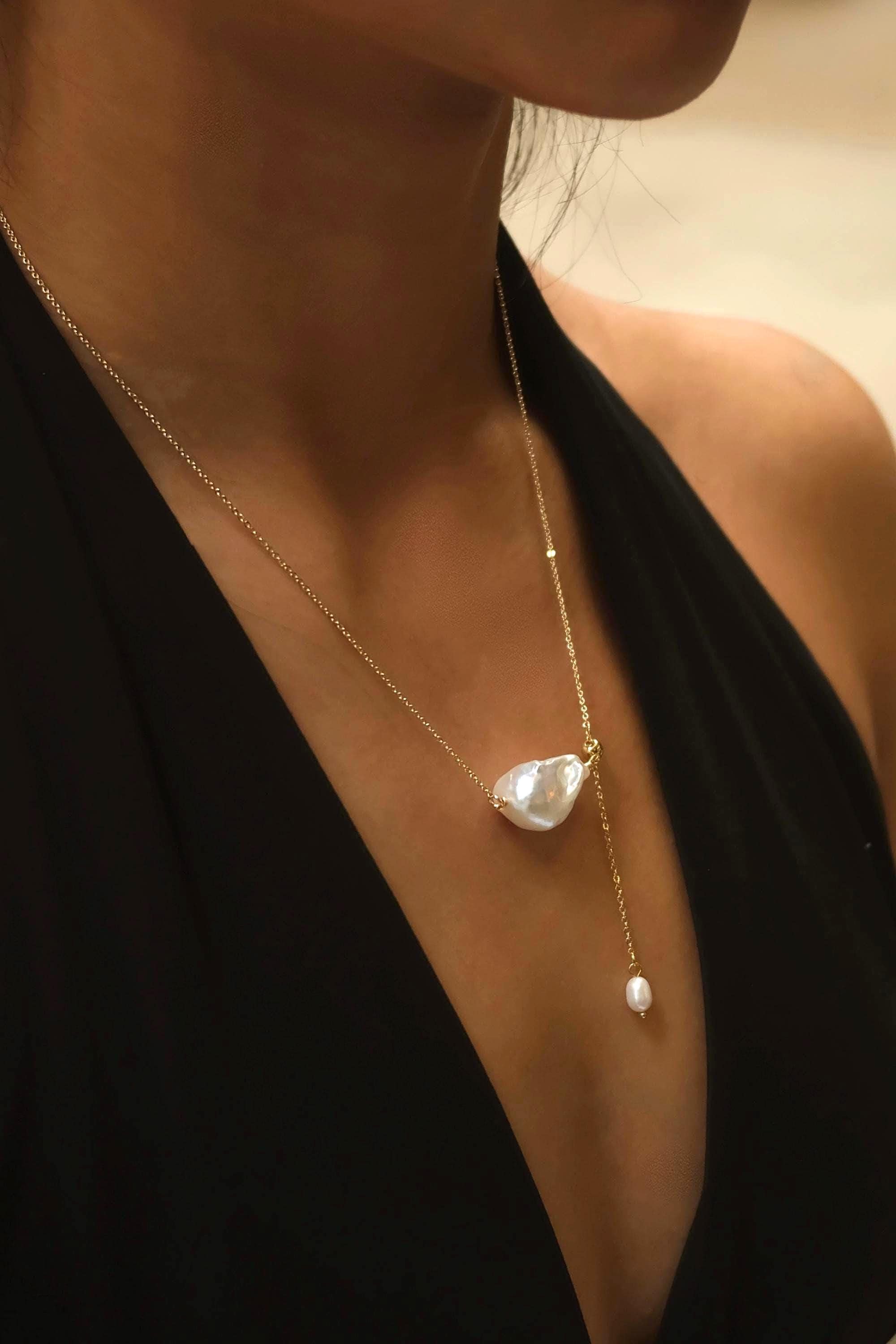 Baroque Freshwater Pearl Pendant - AwarePearl