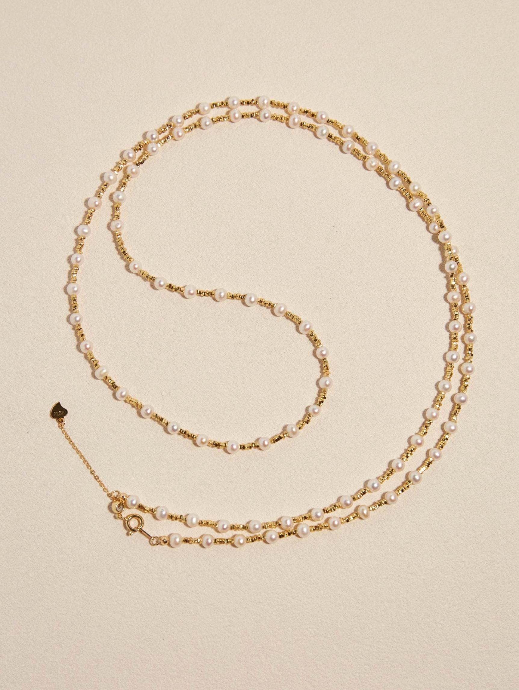 Long Freshwater Pearl Necklace - AwarePearl 7