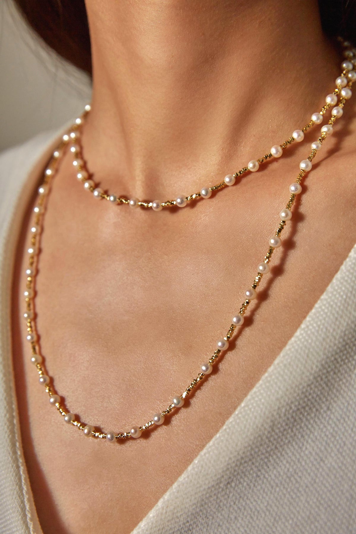 Long Freshwater Pearl Necklace - AwarePearl 3