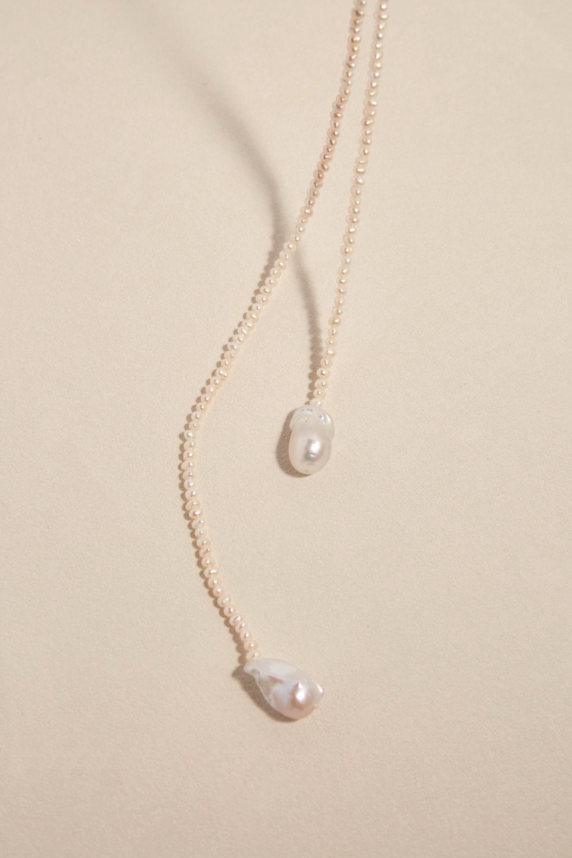 Freshwater Pearl Lariat Wrap Necklace - AwarePearl 6