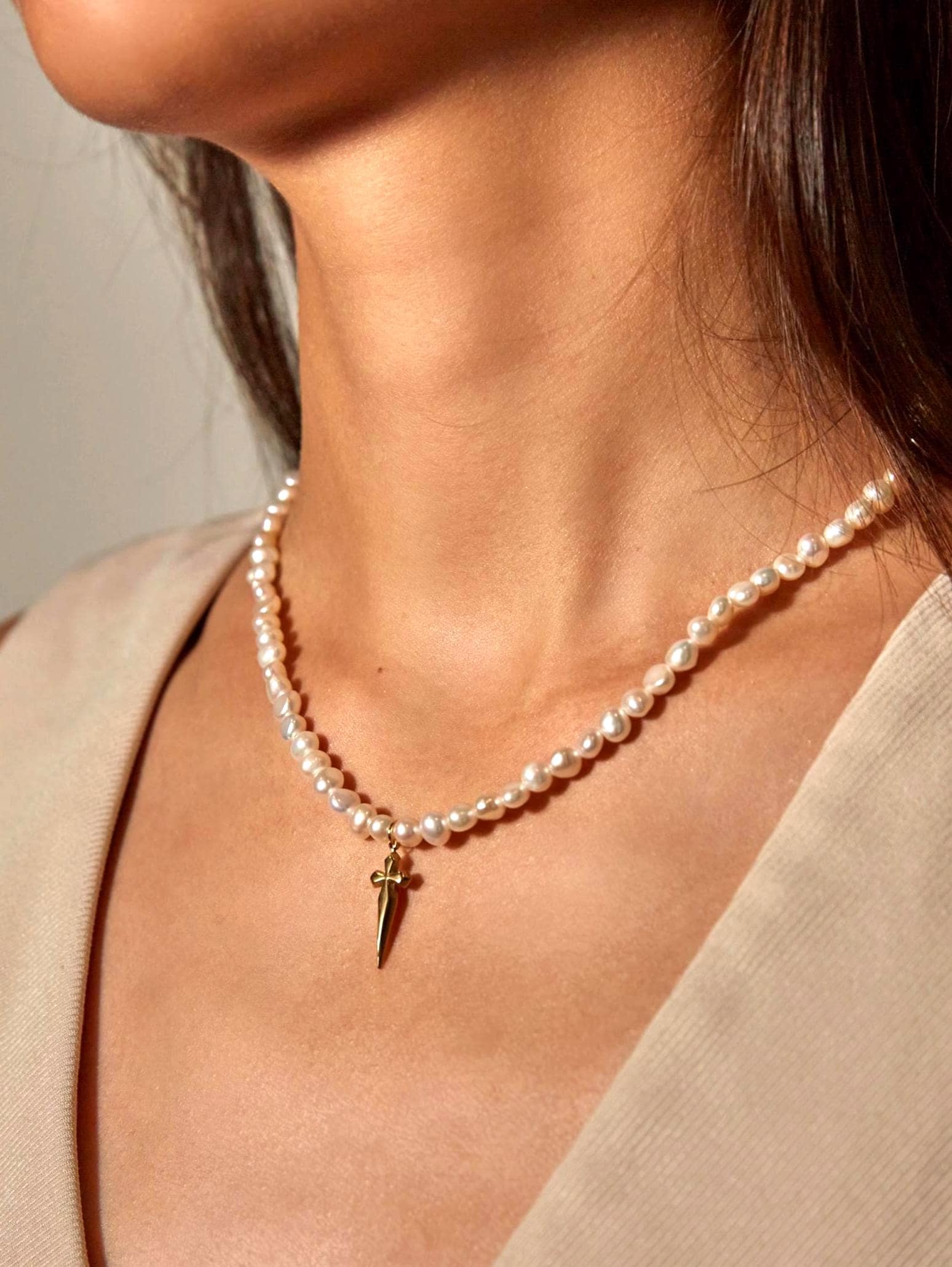 Statement Pearl Necklace - AwarePearl 7
