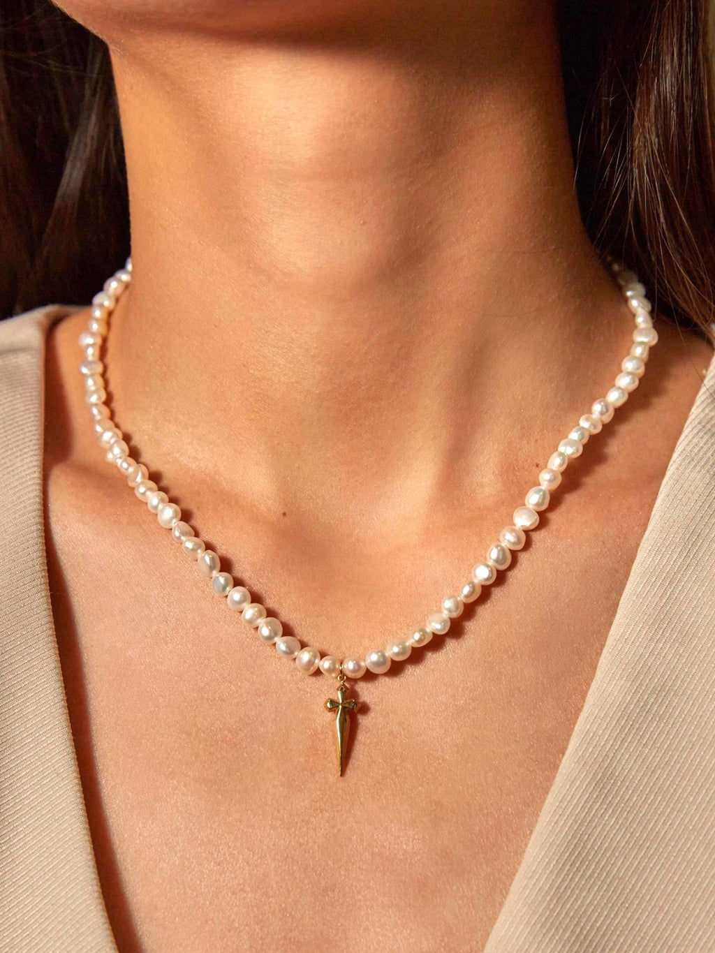 Statement Pearl Necklace - AwarePearl 3