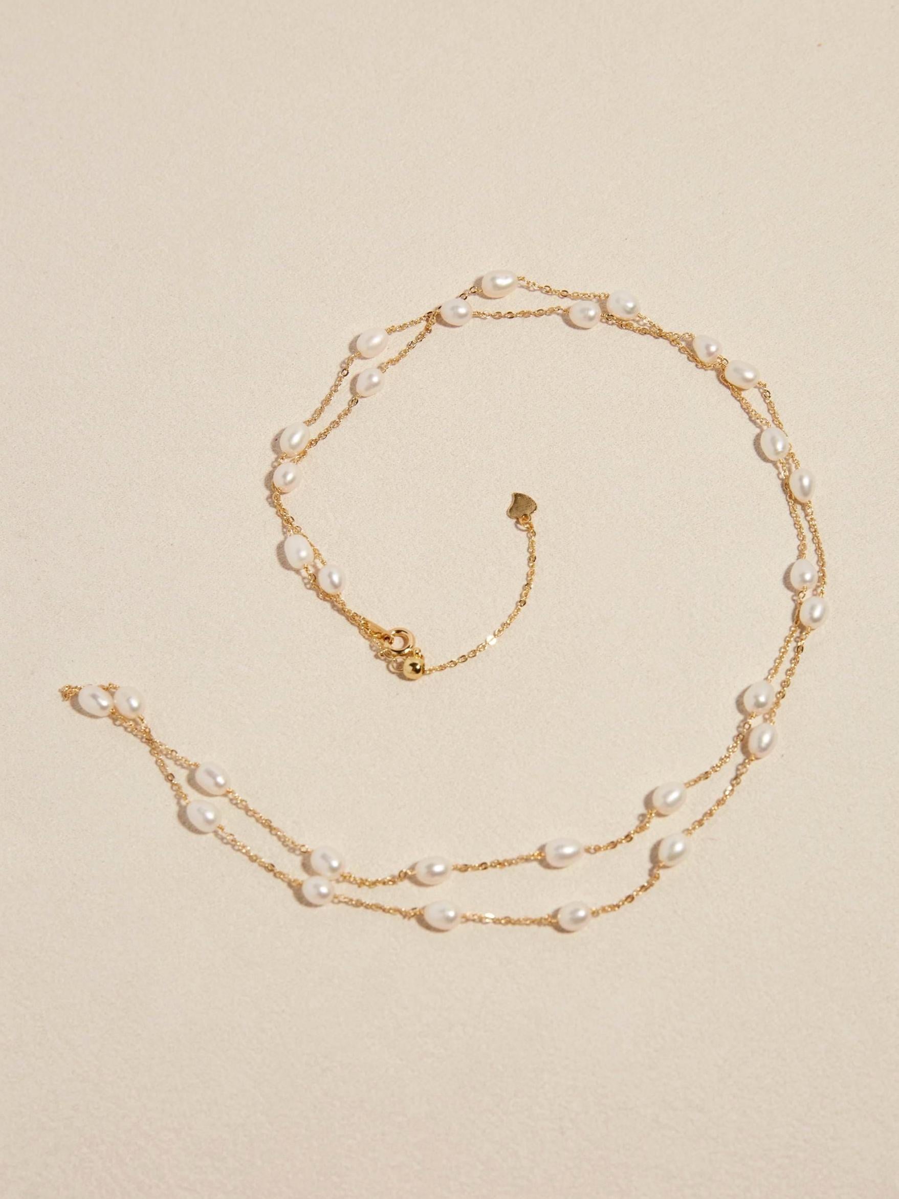 Layered Freshwater Pearl Necklace - AwarePearl 5