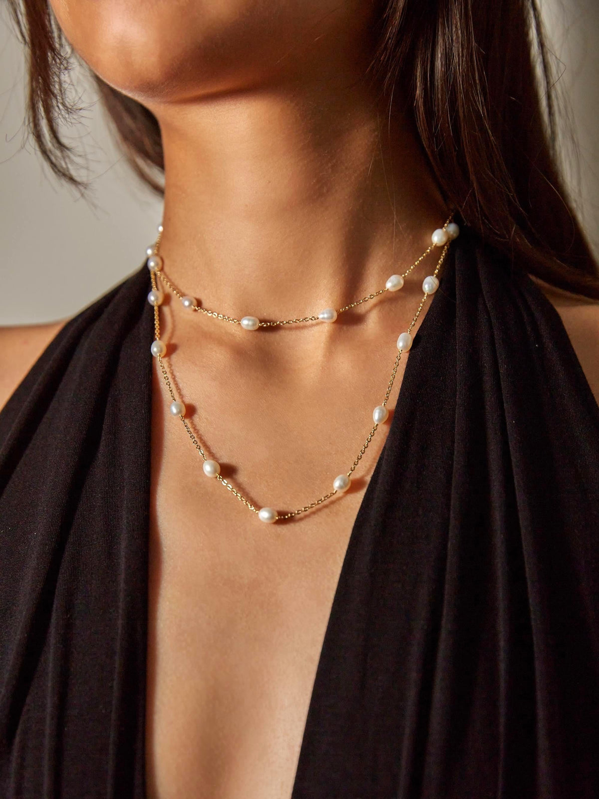 Layered Freshwater Pearl Necklace - AwarePearl