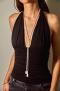 Freshwater Pearl Lariat Wrap Necklace - AwarePearl