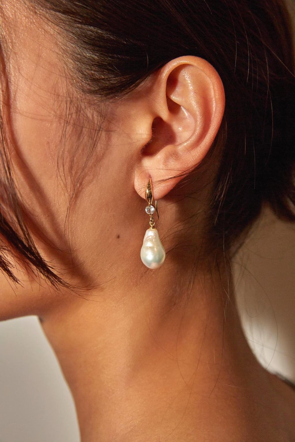 Baroque Pearl Drop Earrings - AwarePearl