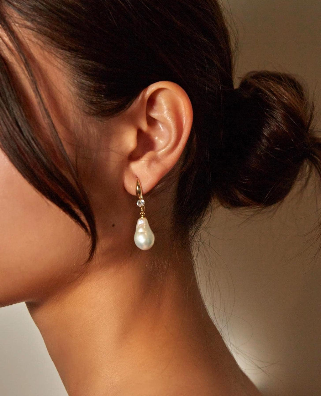 Baroque Pearl Drop Earrings - AwarePearl 9