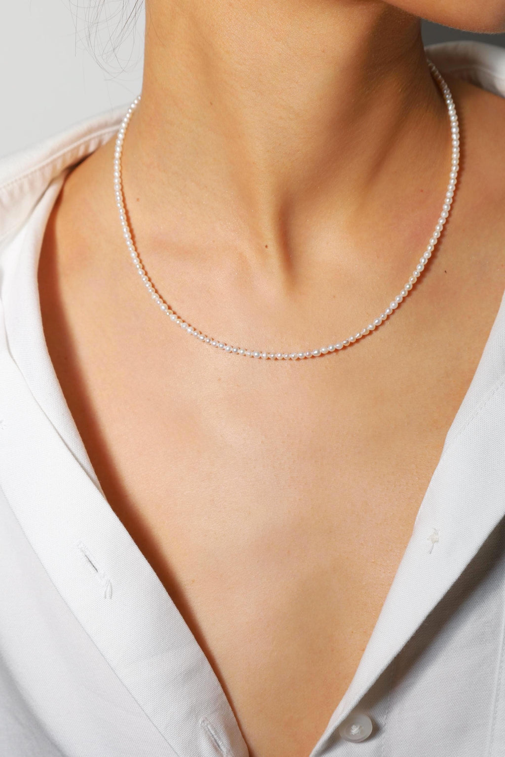 Layered Pearl Necklace Set - AwarePearl 6