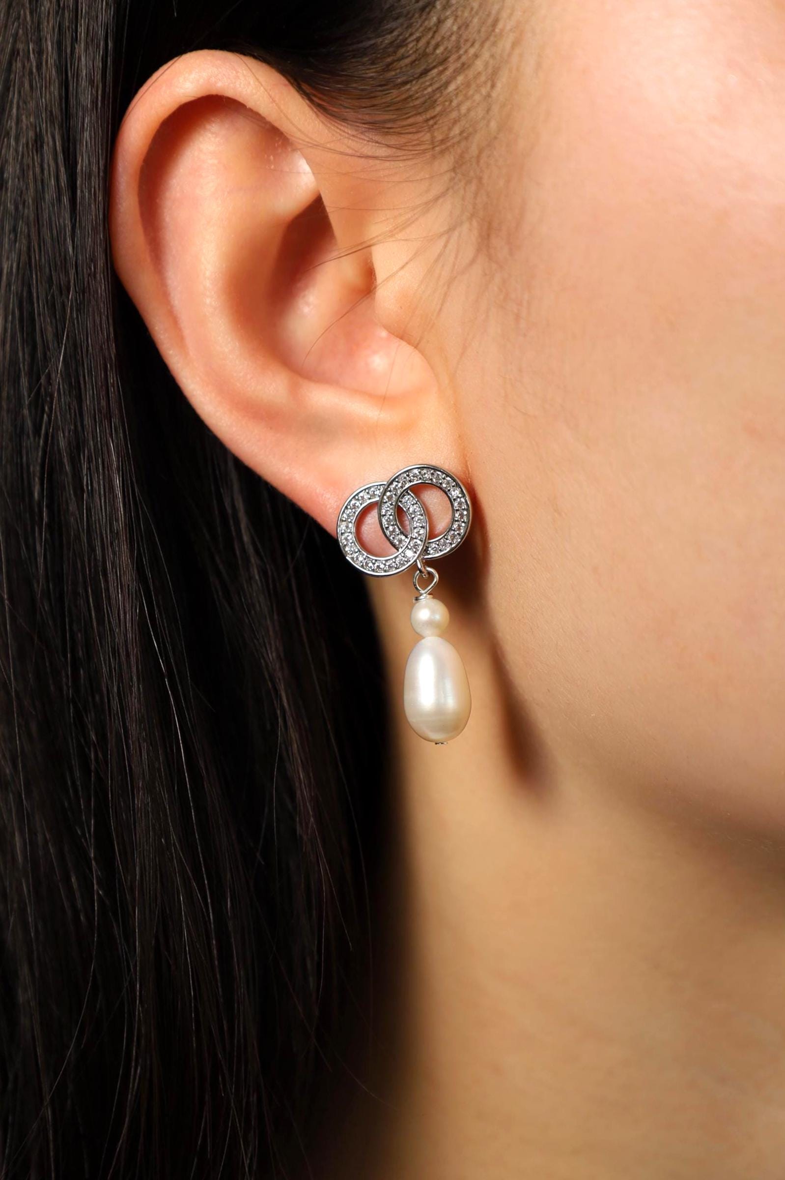 Pearl Drop Earrings - AwarePearl 3
