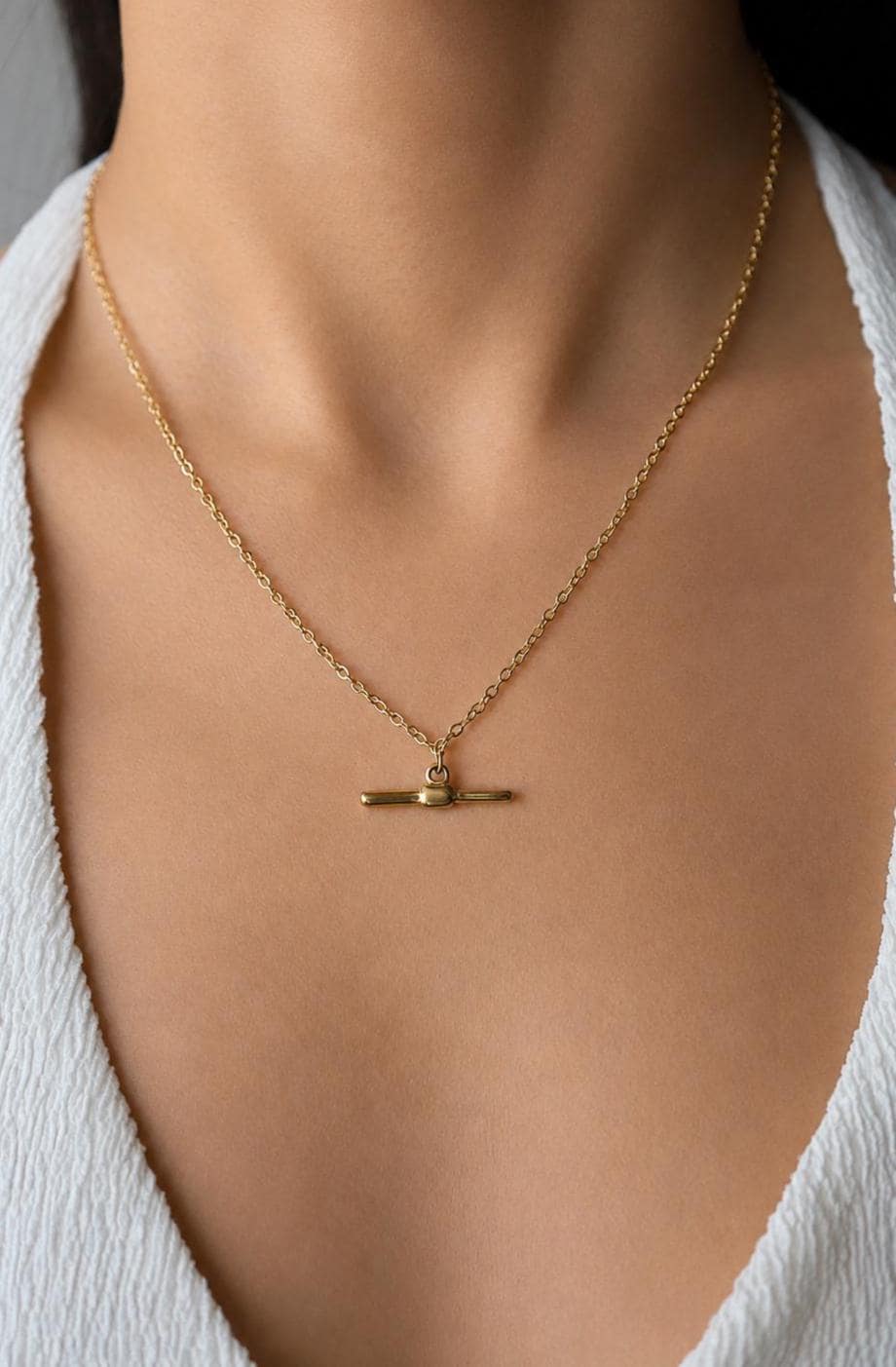 T-Bar Pearl Pendant Necklace - AwarePearl 2