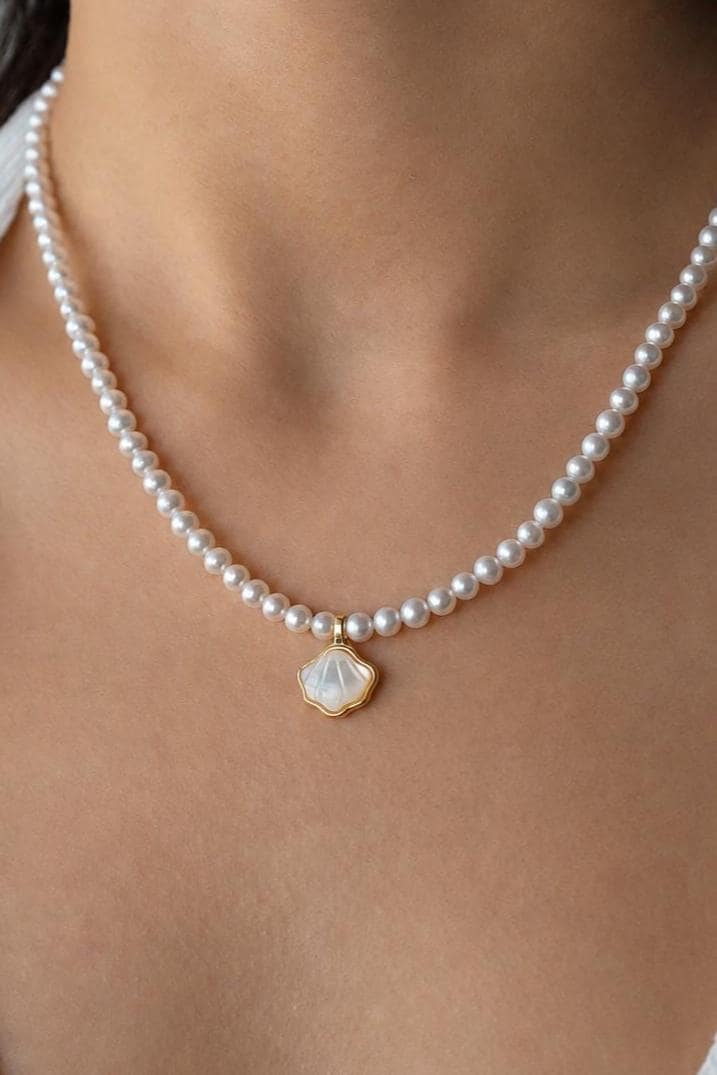 Freshwater Pearl Shell Necklace - AwarePearl 2