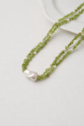 Green Gemstone Multi-Layered Necklace - AwarePearl 7