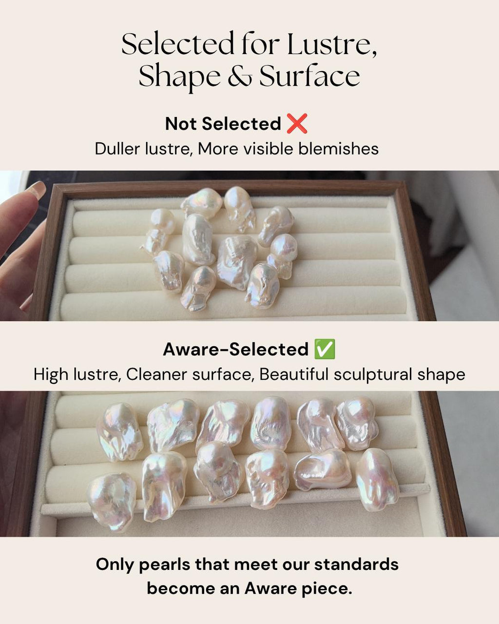 Baroque Freshwater Pearl Pendant - AwarePearl 6
