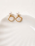 Freshwater Pearl Mother of Pearl Earrings - AwarePearl 3
