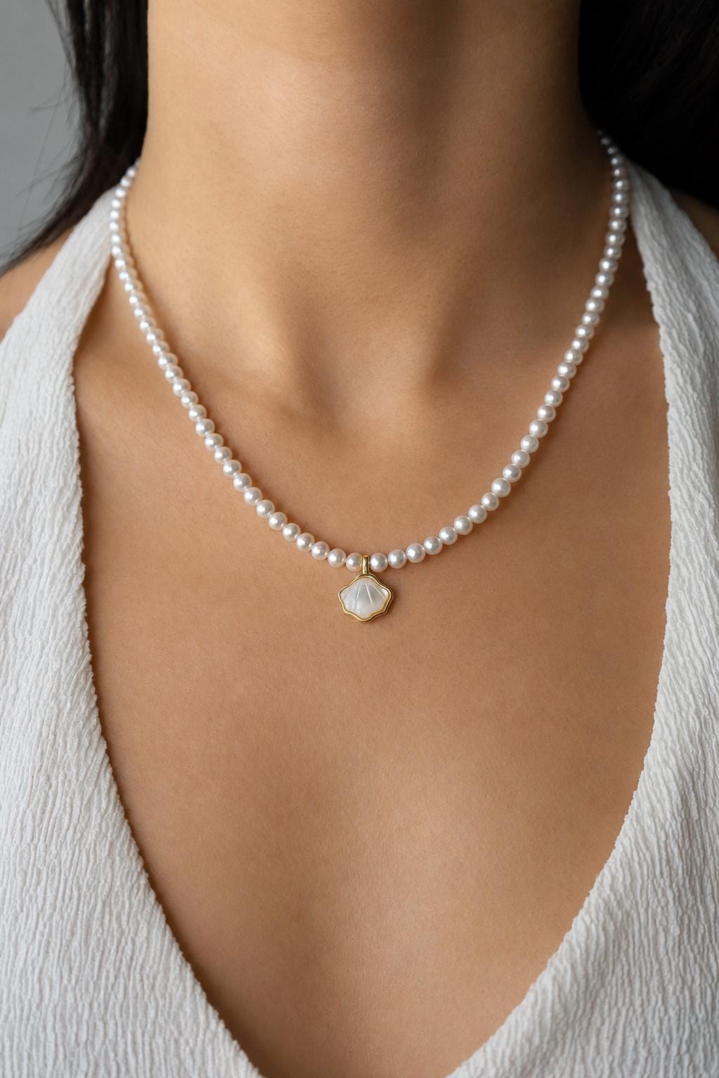 Freshwater Pearl Shell Necklace - AwarePearl
