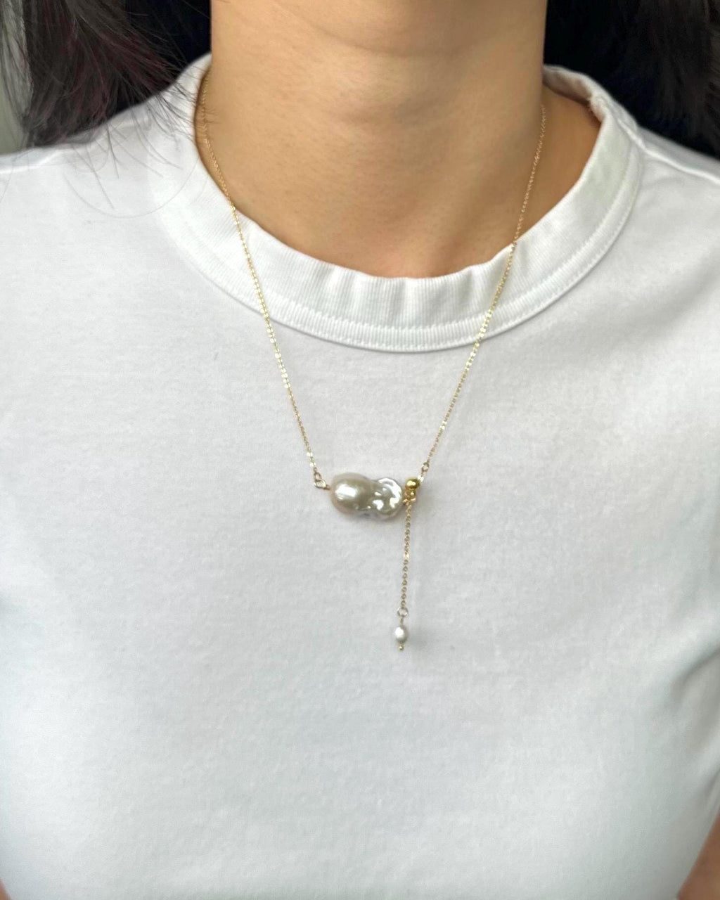 Baroque Freshwater Pearl Pendant - AwarePearl 9